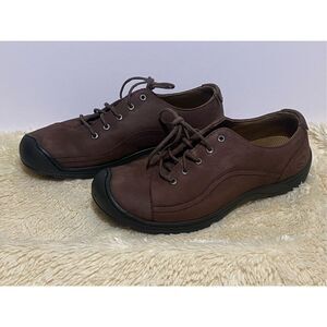 KEEN Women's Sterling City Lace Brown Shoe Sz 9 US